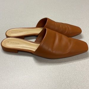 Reformation Bria Leather Mules Size 8